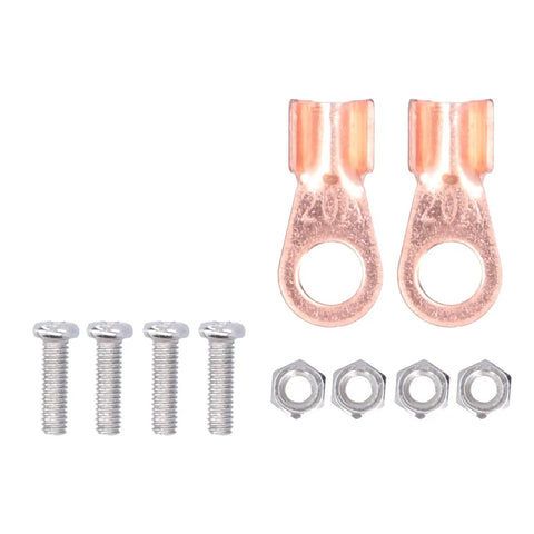 Copper pads and screws from the Handheld Copper Spot Welder Pen Kit For DIY Electronics, Ultra Low Resistance Tool With Silicone Wire.