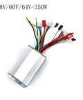 Versatile Brushless Motor Controller for E Bikes and E Scooters, 36V to 64V, 350W to 1200W Range, multiple colored wires