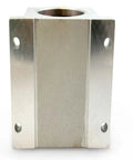 Self Aligning 1-1/2 Inch Linear Pillow Block Bearing Twin Closed Housing for End Supported Shafts Debris Ready Dual Pillow Block Unit with Large Housings 1-1/2 Inch ID TWA24UU, stainless steel