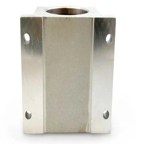 Vertical view of Half Inch Bore Linear Pillow Block Bearing Self Aligning Dual Closed Housing For End Supported Shafts Ideal For Debris Filled Environments