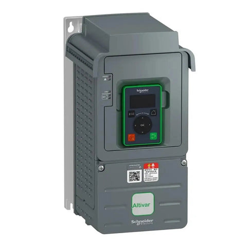 Rock Solid 11KW And 15KW VFD Drive Inverter With AC Variable Frequency Control for motor speed adjustment, compact grey design.