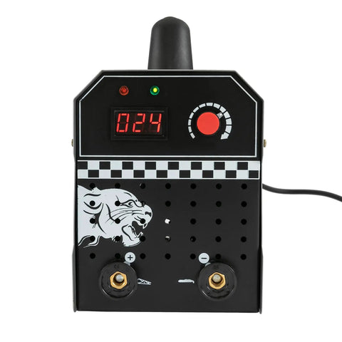 Black control panel of Stainless Steel Weld Cleaning Machine 110V 1000W Brush Type Bead Processor with digital display and dials.