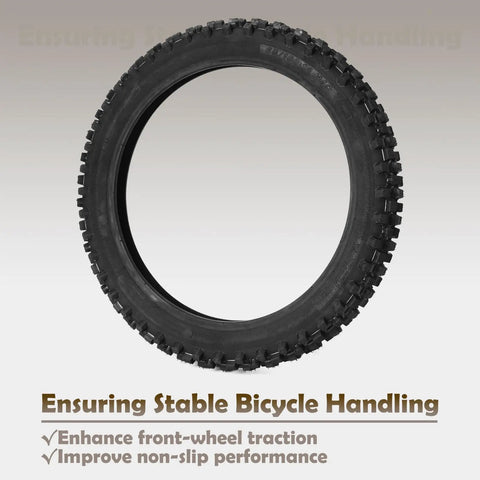 Front Wheel Outer Tire With Inner Tube Kit Replacement For Tuttio Soleil 01 Yozma IN10 Yozma IN 10 Tutti Electric Dirt Bike 14 Inch Front Tire Tube Set For Off Road Motorcycle Ride Ready