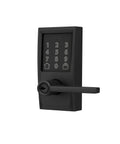 Smart Lock With Lever Handle And Touchscreen Keypad WiFi Connected For Keyless Entry App Control Works With Alexa And Google Home Airbnb Ready Matte Black Finish Seamless Setup And Remote Access From Anywhere