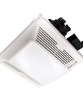 Super Quiet 90 CFM Bathroom Exhaust Fan With Built In LED Light, Ceiling Mounted Vent With White Grill, 1 Sone Noise Level