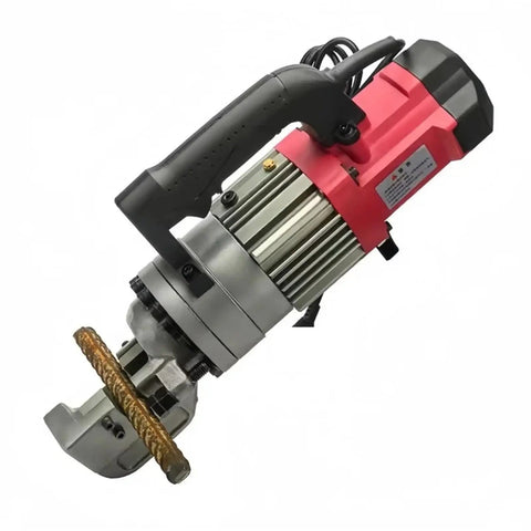900W Electric Hydraulic Rebar Cutter Lightweight Portable Wire Rope Cutters For Construction with copper motor and cutting blade.