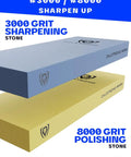 Premium Whetstone Kit With 3000 And 8000 Grit, Extra Large Stones, Top Notch Corundum Set for Knife Sharpening