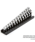 13-Tool 3/8 Inch Drive Crowfoot Wrench Organizer Rack For 5/16 To 1 Inch Wrenches, 13 Custom-Fit Slots With Size Markings