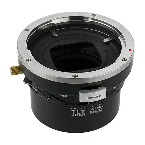 Tilt Shift Lens Mount Adapter For Pentax 645 Lenses To Sony E Mount Cameras With 20mm Total Shift 10 Degree Tilt And 360 Degree Rotation For Pro Grade High Precision Photography, metal body