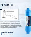 Garden Hose End Pre Filter For Pools Hot Tubs Spas Ponds Inflatable Pool Reduces Chlorine Taste Odors And Sediment Delivers Purer Water For Up To 8000 Gallons 2 Pack shown with installation diagram