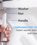 Tank To Bowl Gasket Kit For Champion 4 Toilet Repair Heavy Duty Seal To Stop Leaks Easy Install Replacement For AS738756-0070A Toilet Tank Gasket Ring For Worn Cracked Or Aging Couplings, white washer nut handle tool