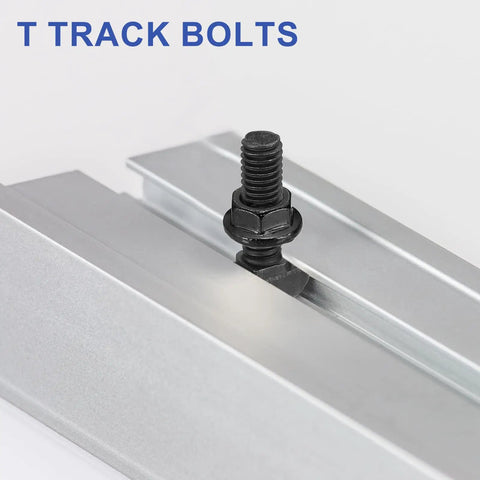 Beefy M5x12mm T Slot Bolts 16 Pack Drop In Hammer Head With Hex Flange Nuts T Bolt Stud Sliding Screws For 20 Series Aluminum Extrusion Profiles Black