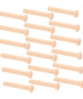 Miniature Wooden Nails Set For Dope Crafting And Woodworking With Solid Wood Rods For Tiny Train Wheels And Detailed Projects 20 Pieces