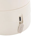 Close-up of the Top Shelf Portable Milk Warmer With Hella Quick 50W Heating cordless baby bottle heater charging port.