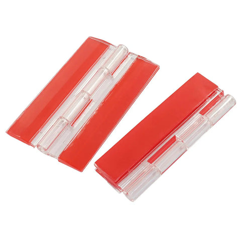 Heavy Duty Clear Plastic Hinges 65X40Mm 4 Pack Impact Resistant Acrylic Pivot Hardware For Diy Creations showing two styles.