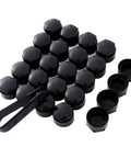 Wheel Center Caps And Lug Nut Covers Kit For Audi With Tire Screw Caps Anti Theft Bolts 24Pcs Plus Disassembly Tool layout