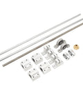 Stainless Steel Linear Motion Kit For 3D Printers And Engraving Machines With 8mm Shaft And SC8UU Slide Blocks, Smooth, Precise Motion System Built For DIY Automation And Boss Level Industrial Projects. Stainless steel 8mm rail kit with SC8UU slide blocks and couplers