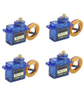4 Pack Beefed Up Full Metal Gear TS90MD 9g Digital Micro RC Servo 270 Degree Upgrade SG90 Mini Servos.