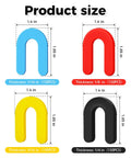 Ultra Handy Plastic Shims Kit For Leveling Tiles And Surfaces Color Coded Horseshoe And U Shims 600 Piece Durable PE Plastic