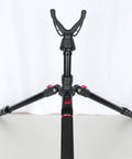 All Terrain 3 In 1 Adjustable Rifle Shooting Tripod Monopod And Bipod with level lock on white background
