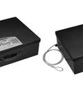 Portable Electronic Security Box Safe With Keyless Access, 0.5 Cubic Feet, Solid Steel, Black, Tether Ready, Pack Of 2