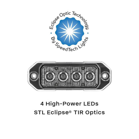Battle Tested Led Caution Light Featuring Four High Output Surface Mount Beacons For Tow Trucks And Utility Fleet With Dual Memory Flash Patterns And Crisp Green Lens Optics