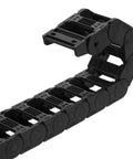 Open Type Drag Chain Cable Carrier With End Connectors 25x57mm Inner Size 1 Meter Plastic for CNC Router Machines