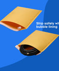 14.5 X 20 Inch Kraft Bubble Mailers Pack Of 50 Self Sealing Padded Envelopes For Secure Shipping with bubble cushioning