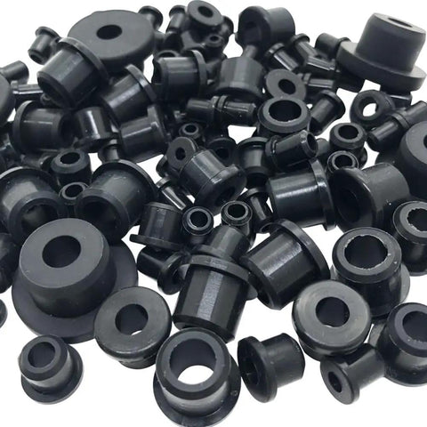 115 Piece T Type Silicone Rubber Grommet Kit All Six Sizes For Wiring Automotive Firewall Holes Cable Bushings