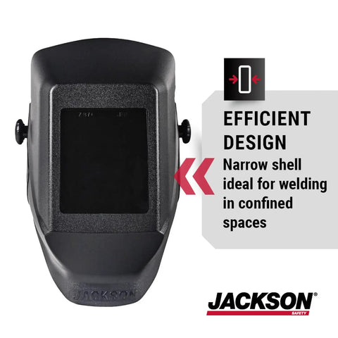 Auto Darkening Welding Helmet With Durable Protective Face Shield, Fixed Shade 10, Hard Hat Compatible, narrow shell
