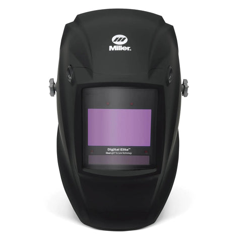 Front view of ClearLight Auto Darkening Welding Helmet With 4x Lens Technology Four Arc Sensors X Mode Pro Welder Hood For Men And Women