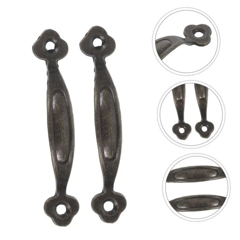 12 Pack Zinc Alloy Vintage Cabinet Knobs And Rustic Drawer Pulls For Kitchen Cabinets And Furniture Hardware Antique Dresser Handles Easy Install Durable Bronze Tone Hardware shown in various angles