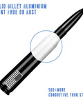 Flag Themed Car Truck Antenna With Valve Stem Caps Universal Mast Fits GM Chevy Silverado Ford F Series Denali Black Tough Weatherproof Easy Install For Off Road And Daily Driving showing black aluminum bullet style with flag design.