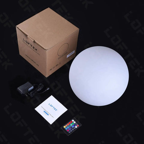 12 Inch LED Dimmable Light Ball That Floats For Pool And Home Use With Remote 16 Color RGB Waterproof Night Light set