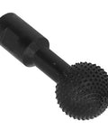 Heavy Duty Spherical Wood Carving Burr 10mm Grinding Bit For Angle Grinders, black coated steel for woodworking.