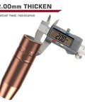 Caliper measuring 2.00mm copper nozzle from Rugged MIG Welder Accessory Kit For Lincoln Magnum 100L And Tweco Mini Gun