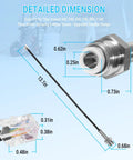 Airless Sprayer Pressure Transducer 704492 Compatible With Impact 400 440 540 640 740 840 1140 TT Sprayers dimensions illustration