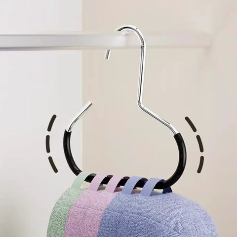 Slick Stainless Steel Hat Rack Hanger Set Holds Baseball Caps Scarves And Versatile Handbags While Taking Up Minimal Closet Space For That Crisp Tidy Closet Vibe You Have Been Craving From Your Home Wardrobe Setup
