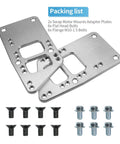 Beefy Adjustable Universal LS Swap Motor Mounts And Adapter Plates Kit in billet aluminum with included bolts