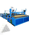 Straight Up Heavy Duty Commercial Tissue Paper Machine And Automatic Toilet Paper Production Line with rolls.