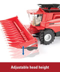 1/32 Scale Harvest Set With Interchangeable Heads And Movable Augers showing adjustable head on 8240 combine.