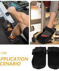 Pair Of Rowing Machine Foot Pedals For Indoor Home Gym Use Adjustable Flat Pedals For Most Rowing Machines And Bike Accessories Lightweight Plastic Build Easy Setup Comfy Fit For Low Impact Cardio Sessions showing application on rowing machine and bike