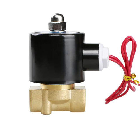 Three Eighths Inch Electric Solenoid Valve 24VAC Normally Closed Brass Body With Viton Seal