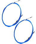 Blue 13 Foot Throttle Shift Remote Control Cables For Yamaha Suzuki Honda Nissan Chrysler Outboard Type 3300 33C 2 Pack