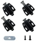 4 Pack Black Magnetic Touch Latch Set For Cabinets Doors Drawers And Closets With Push To Open Release Catch Hardware Includes Strike Plates And Mounting Screws