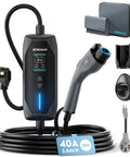 Top Tier Level 1 And Level 2 EV Charger Featuring A Hella Fast 40 Amp Charge Rate With A Roomy 20 Foot Cable designed for easy home charging.