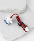 Two Pack Micro Mini Dc 5V To 6V Solenoid Valve Normally Closed 2 Way Air And Water Valve on light stone surface