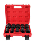 10pcs Deep Impact Socket Set 3/4 Inch Drive Metric 22-41mm With 6-Point Grip For Heavy Duty Garage Work That Totally Slaps And Matches Your Existing Case Kit Perfectly. Red case with 10 black CR-MO deep impact sockets