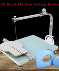 Pro Grade Foam Cutter With 72W Hot Wire, Lightweight Tabletop Foam Cutting Tool on table with blue foam shapes nearby