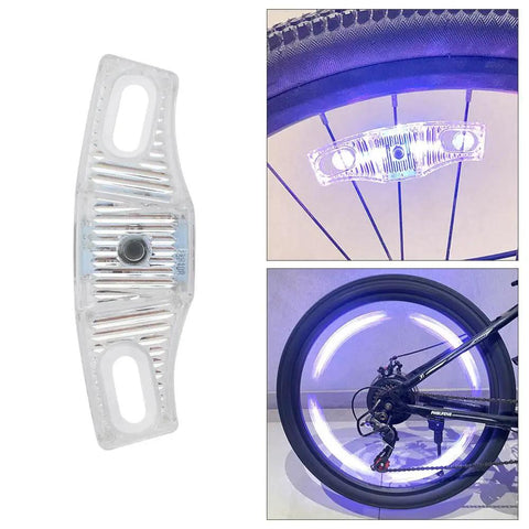 Rechargeable LED Bike Wheel Lights 2 Pack With Motion Sensor Waterproof Spoke Lights for adults and kids on bicycle wheel